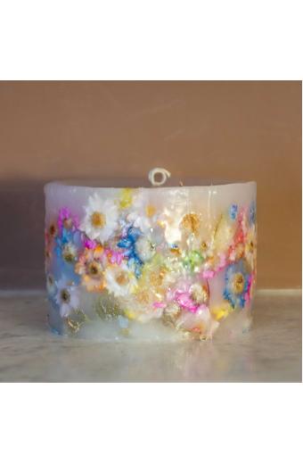 Velas de flores naturais 